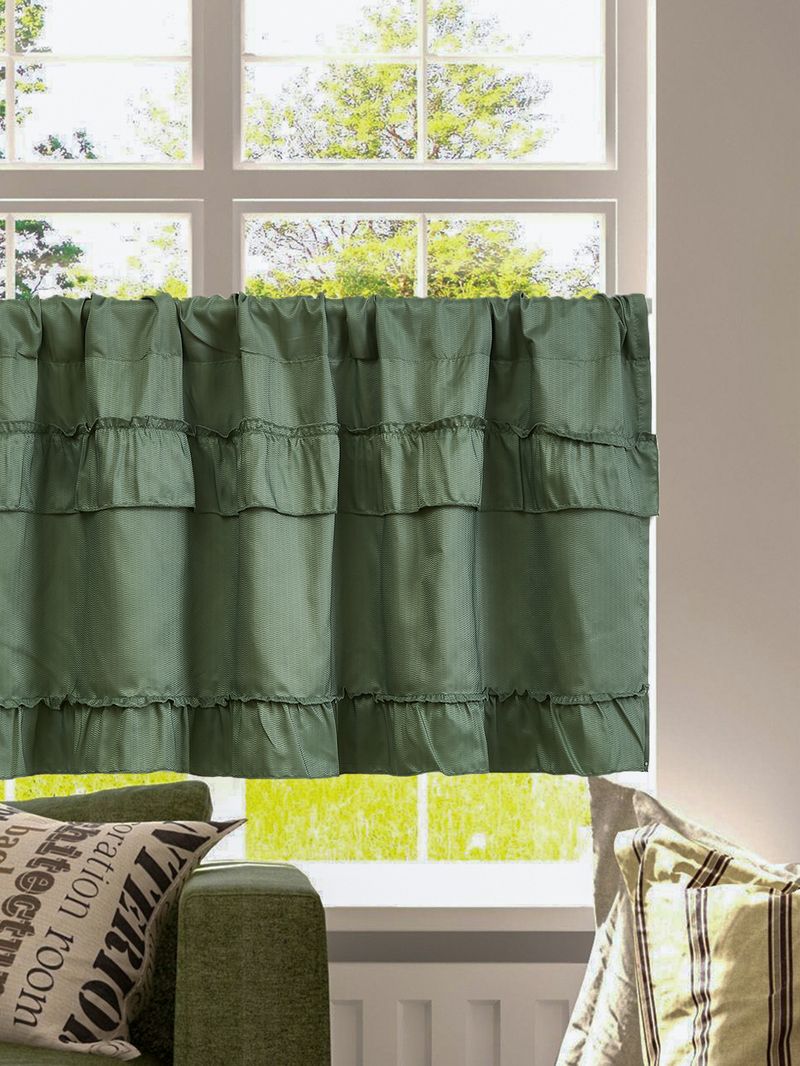 Cortinas semitransparentes modernas – cortinas de poliéster com babados para sala de estar (forro 100% blackout opcional, sem necessidade de furação, branco/prata/verde)_voghion.com