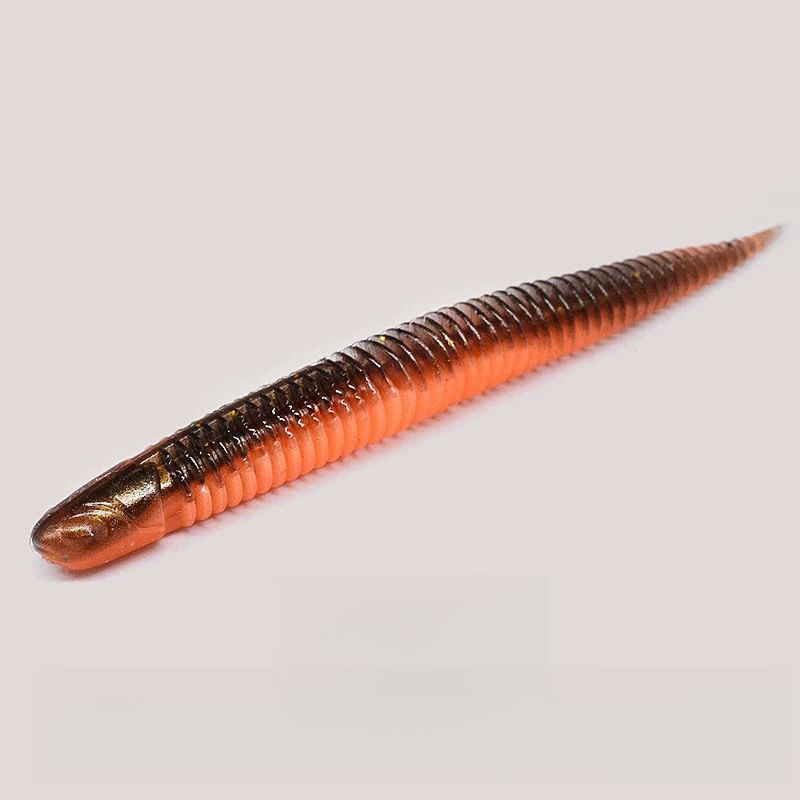Light Dance Soft Black Pit Needle Tail Slow Sinking Mandarin Lure Fish Bait Worm Bottom Root Fishing_voghion.com