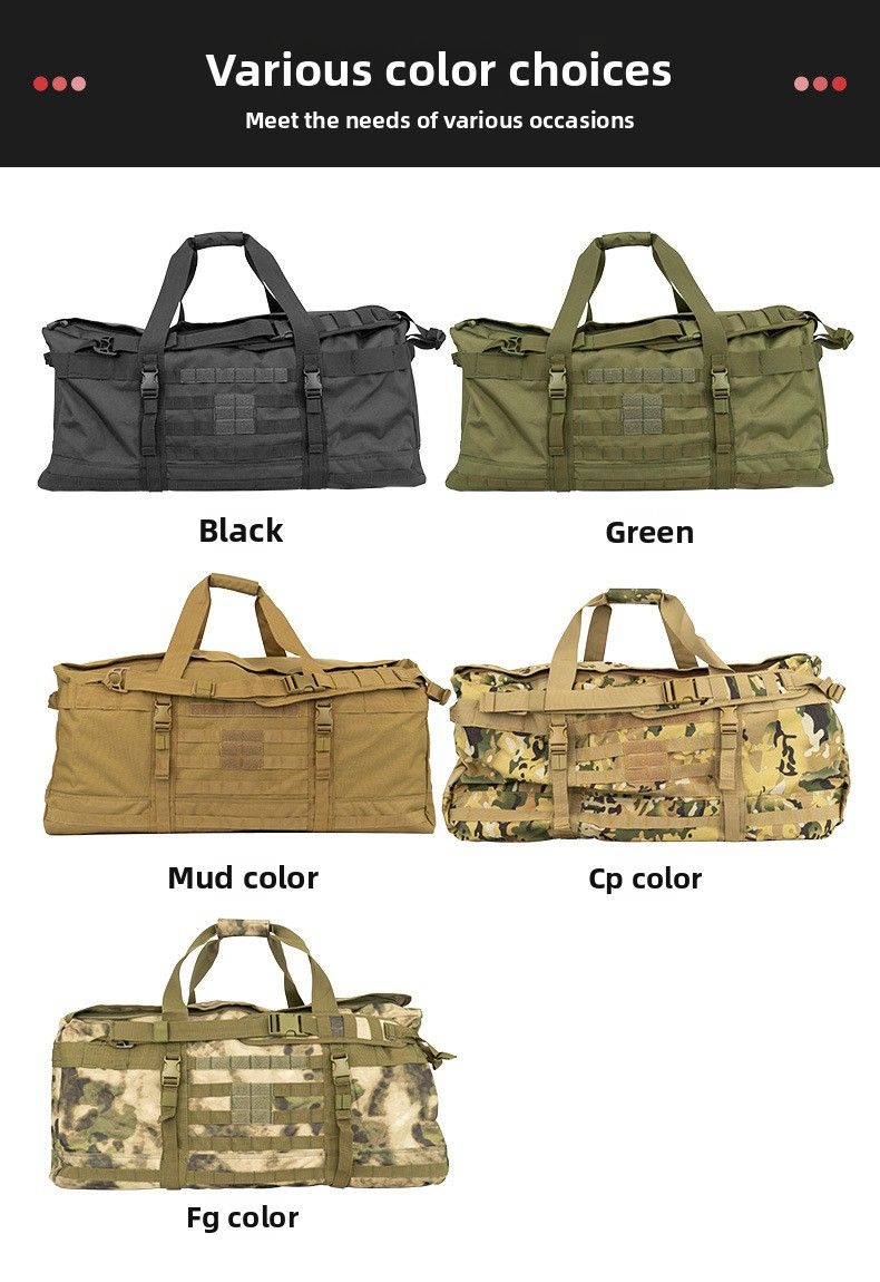Huasheng Extra Large Capacity Hiking Camping Sling 106L Outdoor Handheld And Backpack Military Enthusiast Tactical_voghion.com