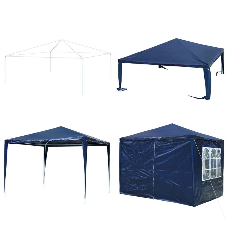 3*3m Gazebo/Wedding Tent w/4 Side Wall_voghion.com