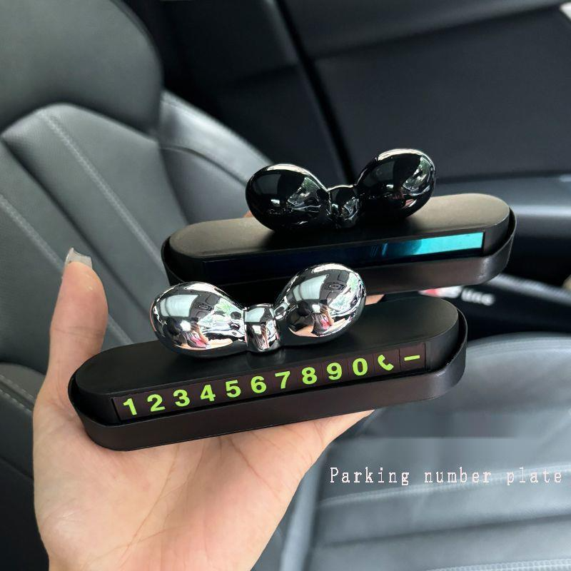 Temporary Parking 2024 New Model Number Plate Dopamine Creative Cute Car Mobile Phone Sign_voghion.com
