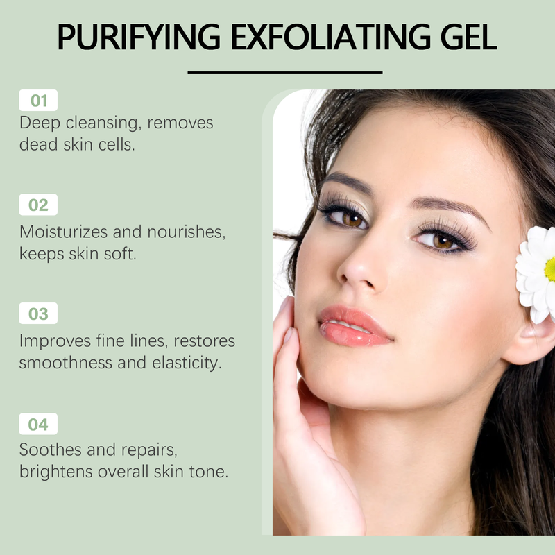 West&Month Purifying Exfoliating Gel Improves Dull Dryness Deeply Cleans Pores Brightening Skin Firming_voghion.com