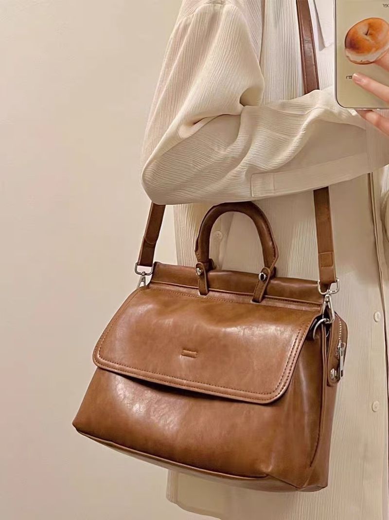 Maletín de mano Tide 2025 para mujer, de gran capacidad, para uso diario, de un solo hombro, tipo mensajero, con bandolera inclinada._voghion.com