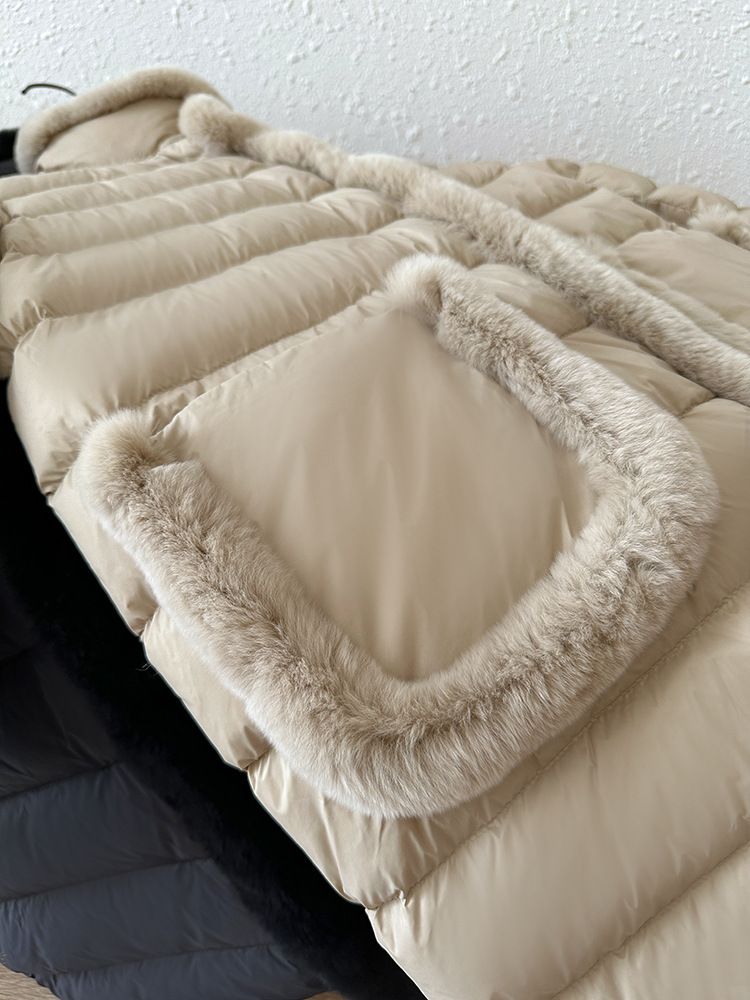 Damenbekleidung Seto Pelz Daunenjacke, leicht und dünn, neuer chinesischer Stil, High-End, stimmungsvoll und modisch, 2024 Neuheiten für den Winter_voghion.com