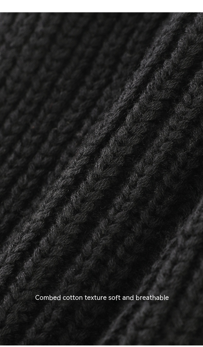 Autumn and Winter Warm Knitted Hats for Men's Windproof and Cold Fitting Headwear, Plush Cold Hats, Woolen Hats, Pure Cotton Hats_voghion.com