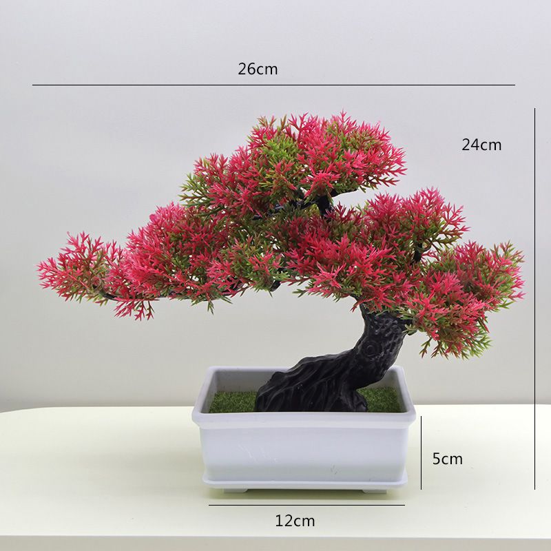 Home Mobili bellezza pino accogliente pino artificiale ingegneria rami pianta verde giardinaggio vaso decorativo aghi di pino rami di pino_voghion.com