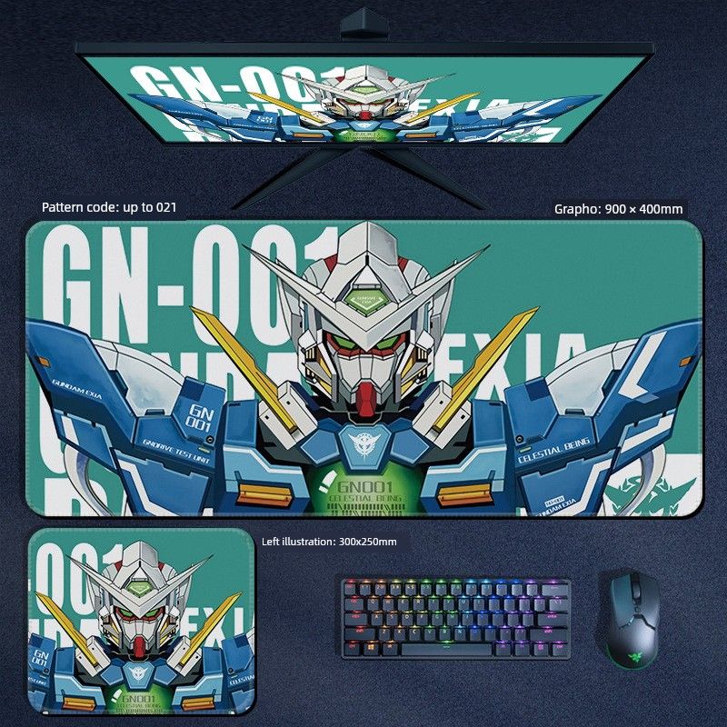 Mouse Men's Oversized E-Sports Games Anime Mobile Suit Am Lock Edge Table Mat Keyboard Pad_voghion.com
