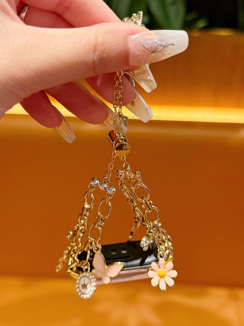 Uhrenarmband für Xiaomi Band 8 7 8Pro 7Pro 6 5 4 3 Love Crystal Temperament Armband Uhrenarmband_voghion.com