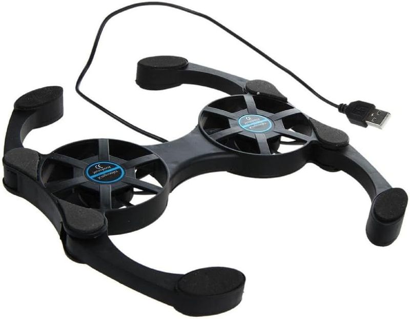 Stand Cooler Low Noise Portable Ultra Slim Gaming Cooling Pad Prevents Overheating For 7-15 Inch Laptop_voghion.com