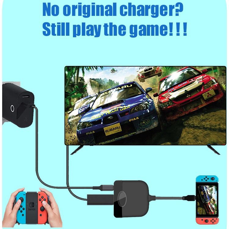 Velegnet til Nintendo Type-C tre-i-én Dock Switch Portable Base HD Hub Converter_voghion.com