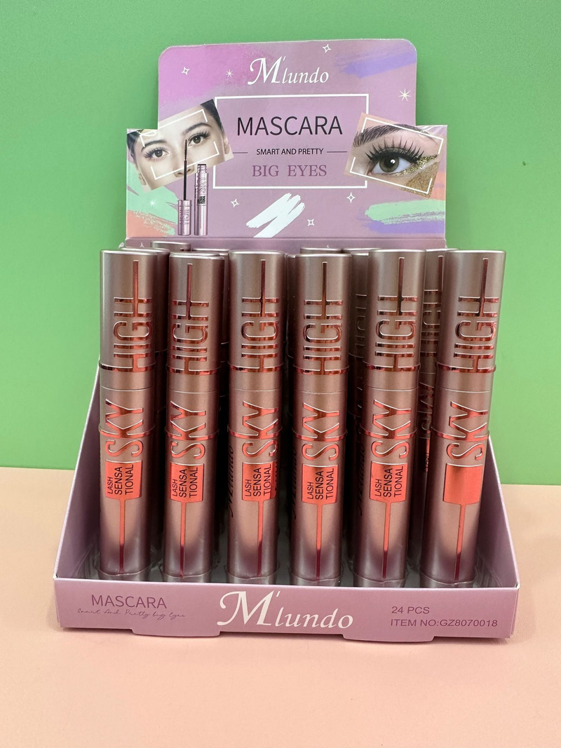 Mlundo film rich waterproof thick fiber long curling silicone brush head 4D eye black_voghion.com