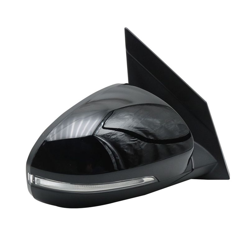 2016-2018, Hyundai, Tucson Rearview Mirror, American Version, Paint Black, Built-in Signal Light, Heat, No Memory, No Puddle Light, No Auto Dimming, Glass Blind Spot Detection, No Drag, Right_voghion.com