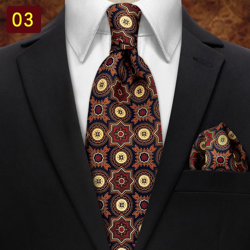 Vestido formal masculino moderno, terno para banquete empresarial, bolso para gravata com estampa paisley de 9 cm de largura, conjunto de cachecol quadrado_voghion.com