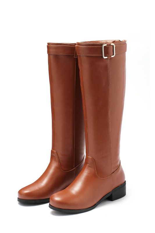 【Pre-sale | Ships In 15 Days】Women's Shoes Autumn/winter Style, Fashionable Riding Boots, Versatile Round Flat Mid Calf Boots_voghion.com