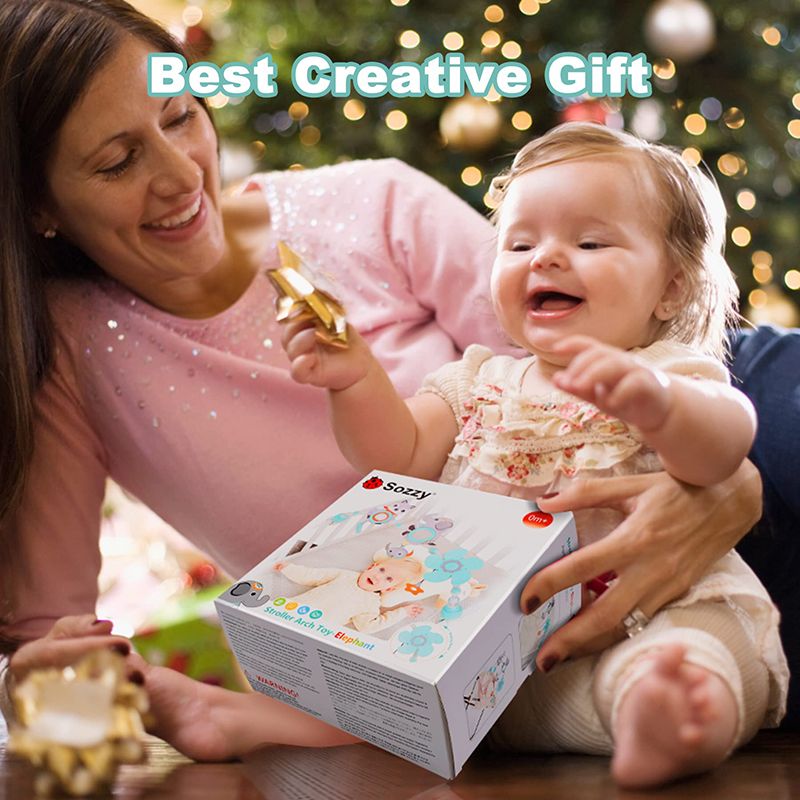 Baby Kinderwagen Bogen Spielzeug Baby Krippe Mobile Musikalische Tier Faltbare Reise Auto Sitz Aktivität Hüpfburg Kinderwagen für Neugeborene Sensorischen Spielzeug_voghion.com