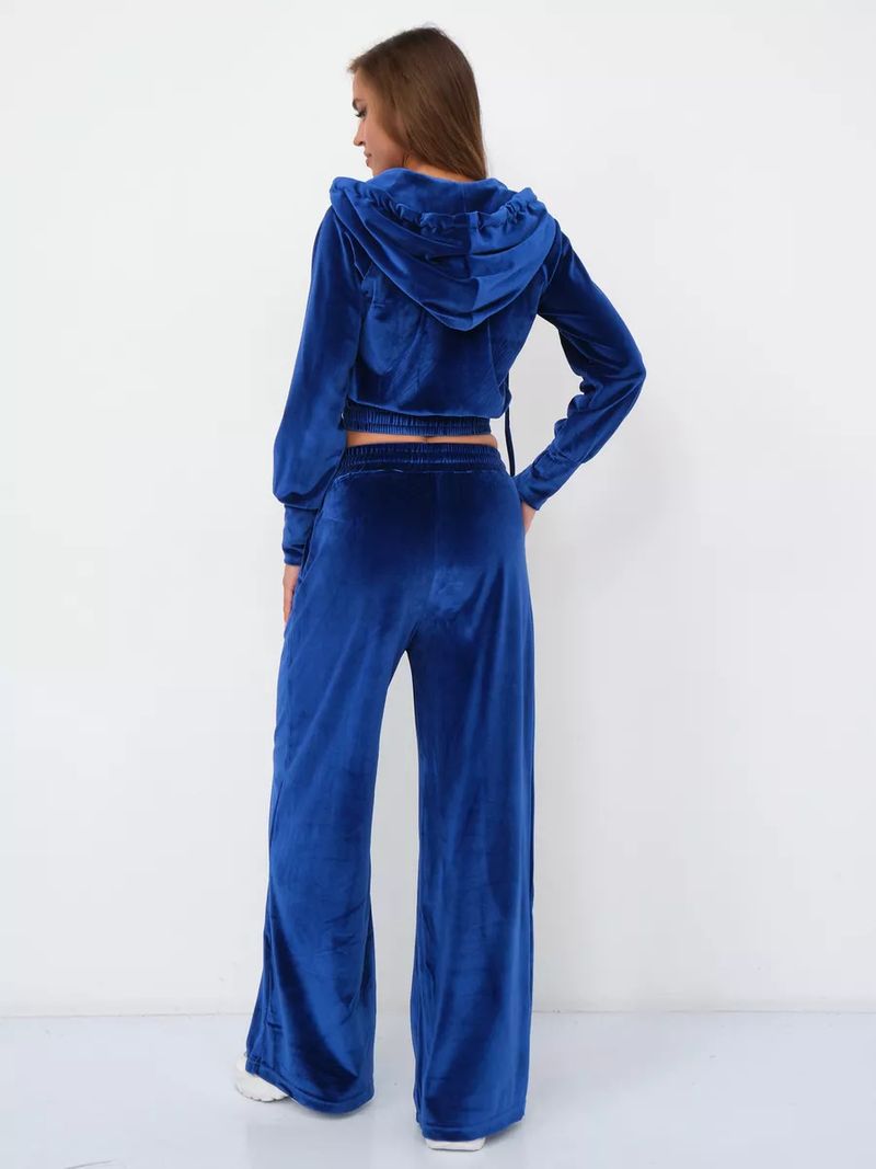 Women's Casual Zip-Up Hoodie & Drawstring Pants Set - Soft Silver Fox Fleece, Streetwear Outfit, Comfortable Loungewear_voghion.com