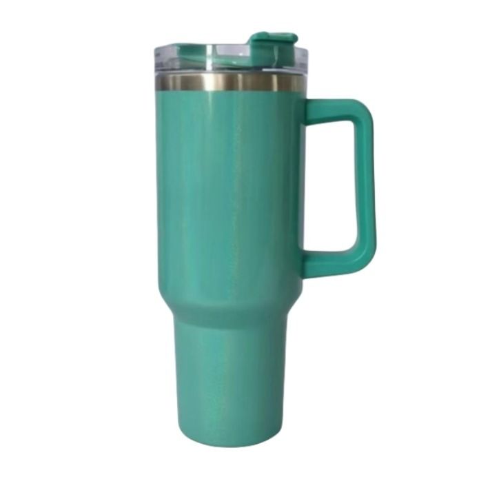 rainbow paint 40oz car cup large capacity 304 stainless steel insulation cup two-color gradient car ice cup_voghion.com