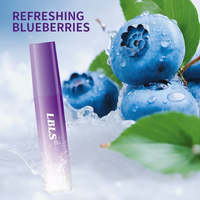 Spray orale completo LBLS Lime Mint Blueberry al gusto di frutta, per un alito fresco a lunga durata_voghion.com