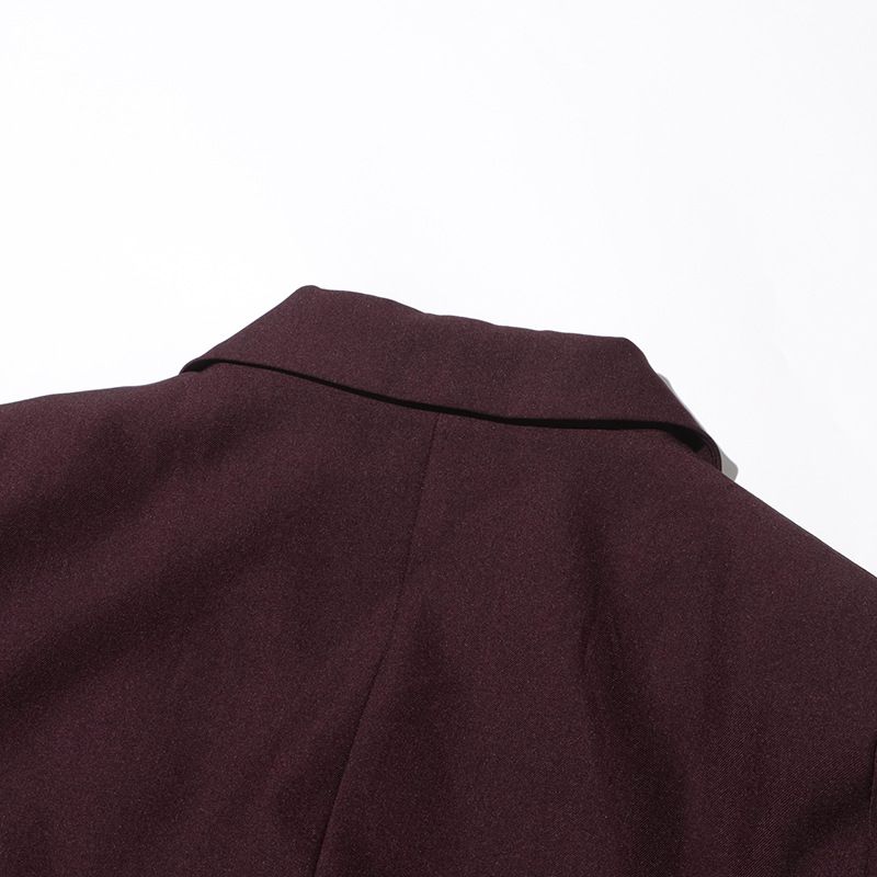 Women’s Elegant Long Trench Coat – French-Inspired Double-Breasted Coat With Notched Lapel (Angora Red/Black, S-XL, Wrinkle-Resistant)_voghion.com