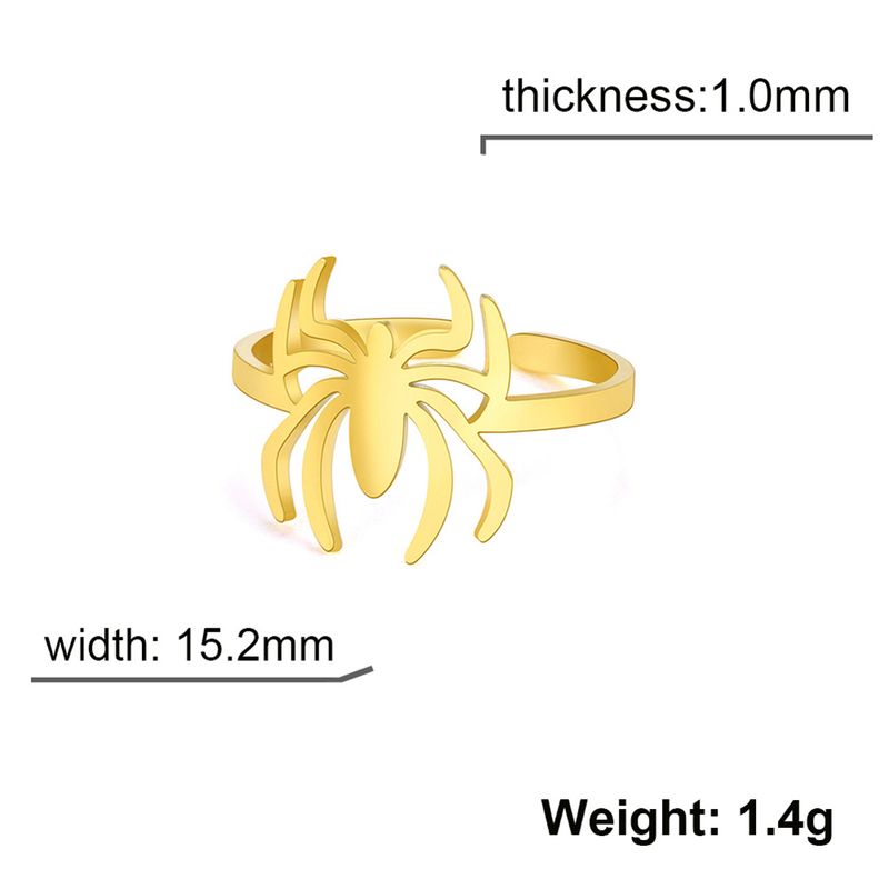Hot sales My Shape Punk Spider Ring Roestvrij staal Verstelbare open vinger ringen Holle dieren Mode sieraden Vrouwen Mannen Jongens Tieners_voghion.com