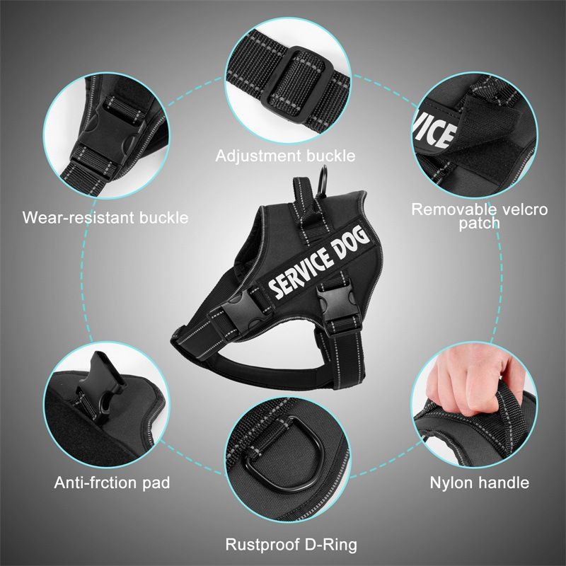 Leash Dog Walking Lead Medium Large Dogs Labrador Vest Style Pet Harness_voghion.com