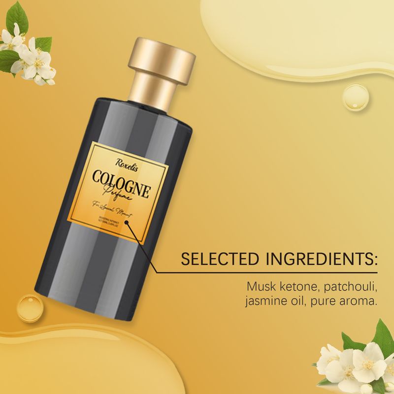 Smakrik parfym i cologne, lämnar en doft med dig, lätt och fräsch doft, visar personlig charm Bärbar parfym i cologne_voghion.com