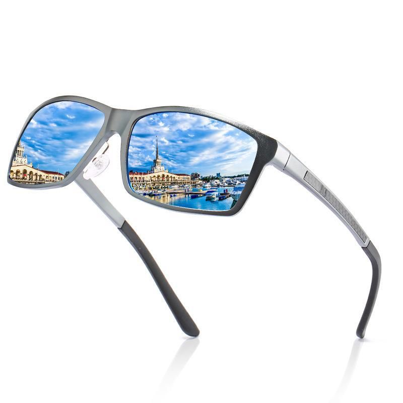 Neue polarisierte Sonnenbrille XY160 aus Aluminium-Magnesium-Serie für Herren aus Kohlefaser mit Fußseide-Zubehör_voghion.com