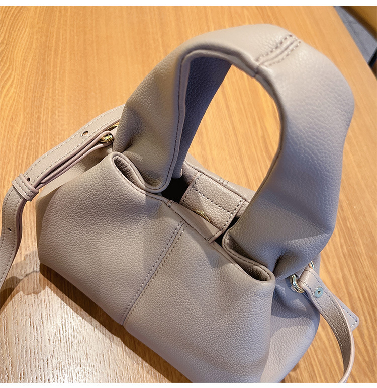 Französische Nischenmarke 2024, neue, vielseitige, einfarbige Lunchbox, modische Handtasche mit einer Schulter, Umhängetasche für Damen_voghion.com
