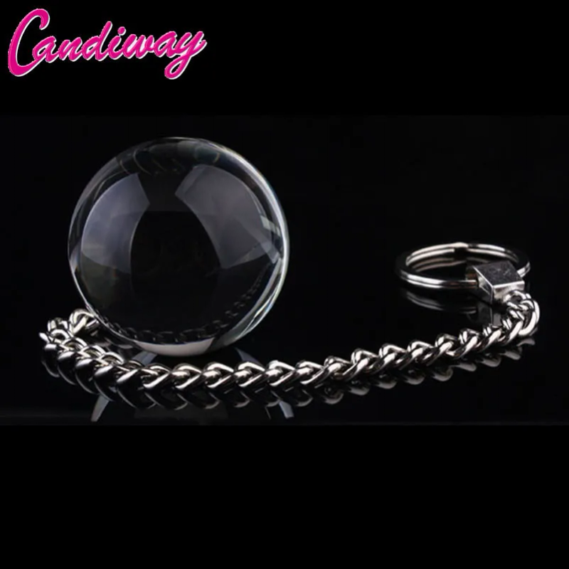 Eggs Bullets Candiway Kristallglas 35 mm l Kugel mit Metallkette Anal Prostata stimulieren Unisex Erwachsene In_voghion.com