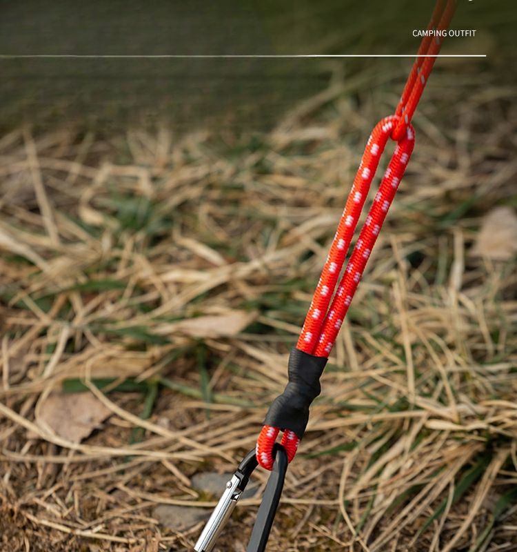 Tent Pull Rope Hook Elastic Belt Buckle Outdoor Camping Equipment Canopy Windproof Fixed Binding Accessories_voghion.com
