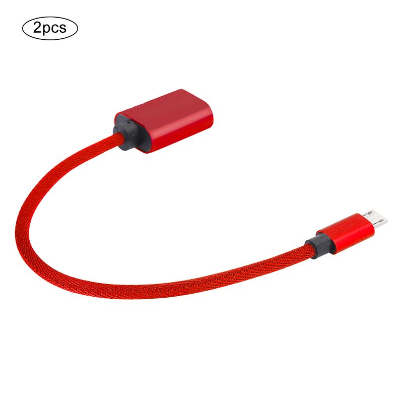 Type-C OTG Data Cable USB Adapter OTG Adapter Converter Micro USB Cables AUX Audio Cable Adapter For AndroidRed_voghion.com
