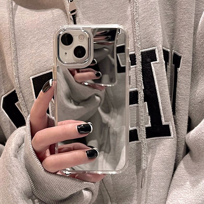 Make Up Mirror Phone Case Phone Cover For IPhone 11 15 13 14 12 Pro Max XR X XS 14pro Silicon Electroplated Case Covers_voghion.com