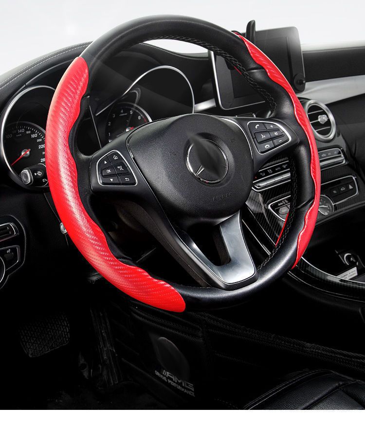 Volante per camion invernali di alta qualità, antiscivolo e assorbenti del sudore, copertura estiva in pelle scamosciata per maniglia dell'auto_voghion.com