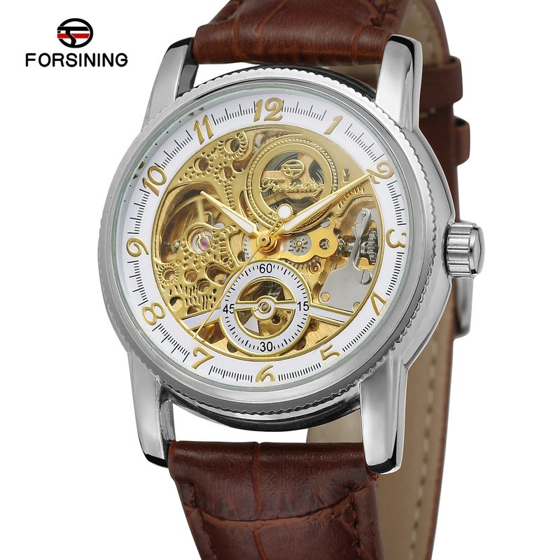 FORSINING Montres rétro pour hommes et femmes, étanches, automatiques et mécaniques_voghion.com