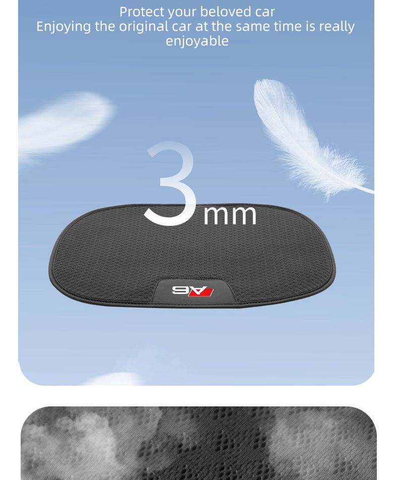 Breathable Ice Silk Car Front/Rear Cover For AUDI A1 A3 A4 A5 A6 A7 A8 Q3 Q7 Q8 TT Non-slip Auto Seat Protector Cushion_voghion.com