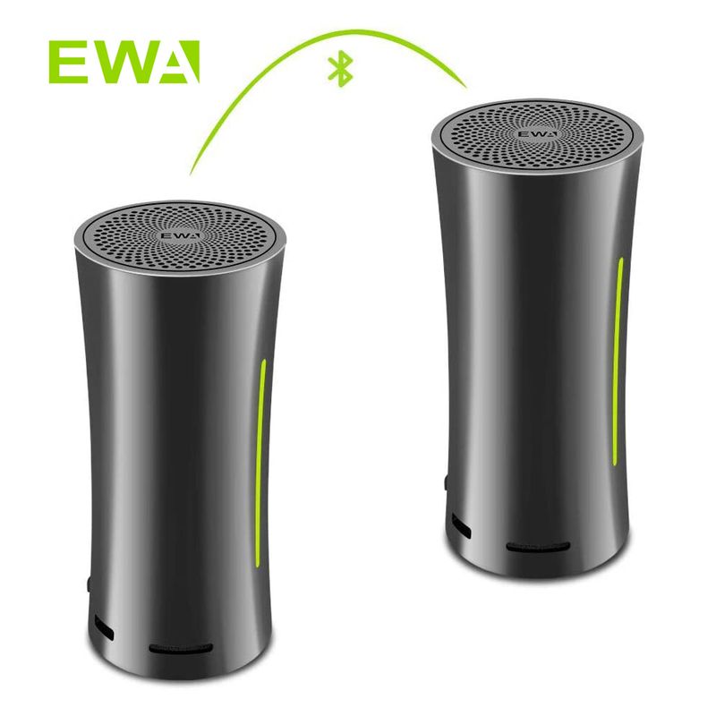 EWA Tragbarer drahtloser Bluetooth 5.0-Lautsprecher Outdoor Sport HIFI TWS-Lautsprecher 6000mAh Stereo Bass TF-Karte MP3-Player_voghion.com