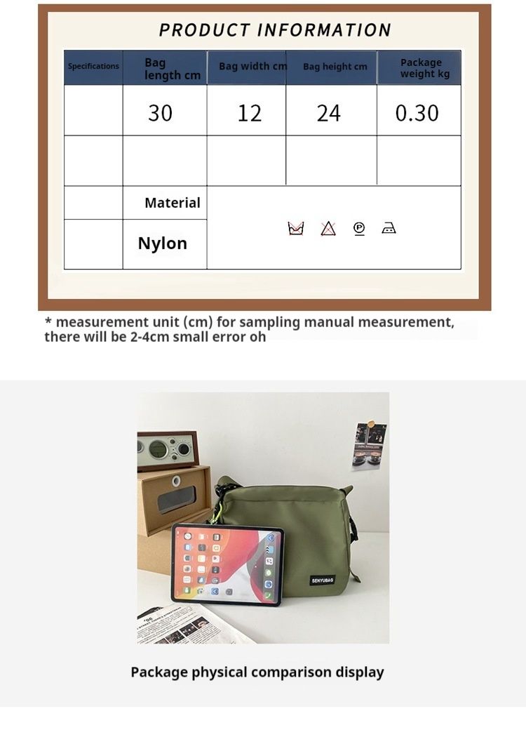 Umhängetasche für Herren Instagram Fashion Brand 2024 Neue große Kapazität Herrentasche Canvas Postman Bag Damen Single Shoulder Bag Japanische Serie_voghion.com
