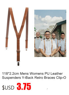 New Man's Suspenders Real Leather 6 Button Brace Strap Fashion suspensorio Adjustable Ligas Tirantes 3.5*120cm without box_voghion.com