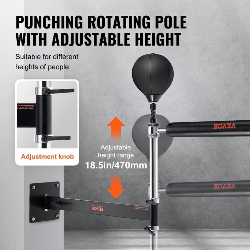 Bar Wall Spinning Mount Boxing With Boxin Trainer Adjustable Boxing Speed Punching Ball Spinning Gloves Boxing With Bar Bar Re_voghion.com