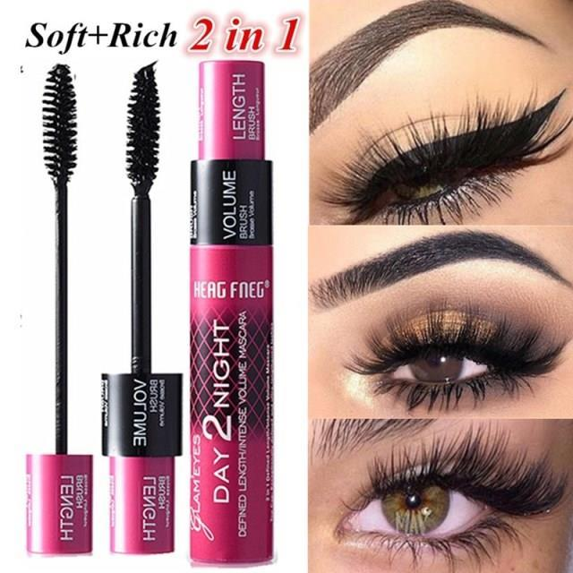 2024 20232 In 1 Doppelt Einstellbare Menge Make-Up Mascara Lange Klicken_voghion.com