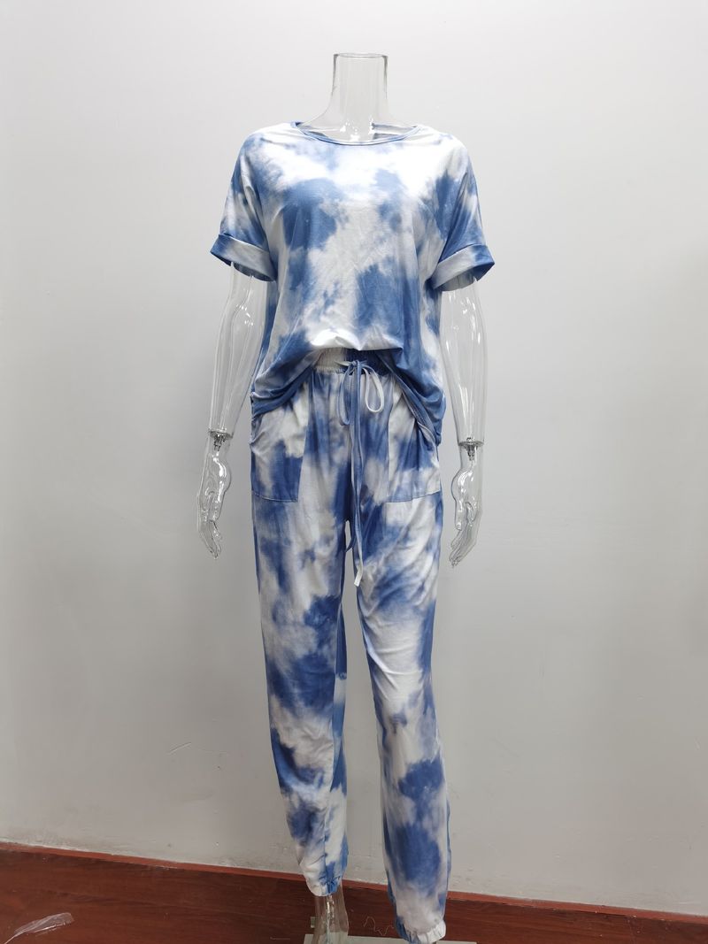 Conjunto de pijama de manga larga para mujer, ropa de casa, moda de verano, 2024_voghion.com