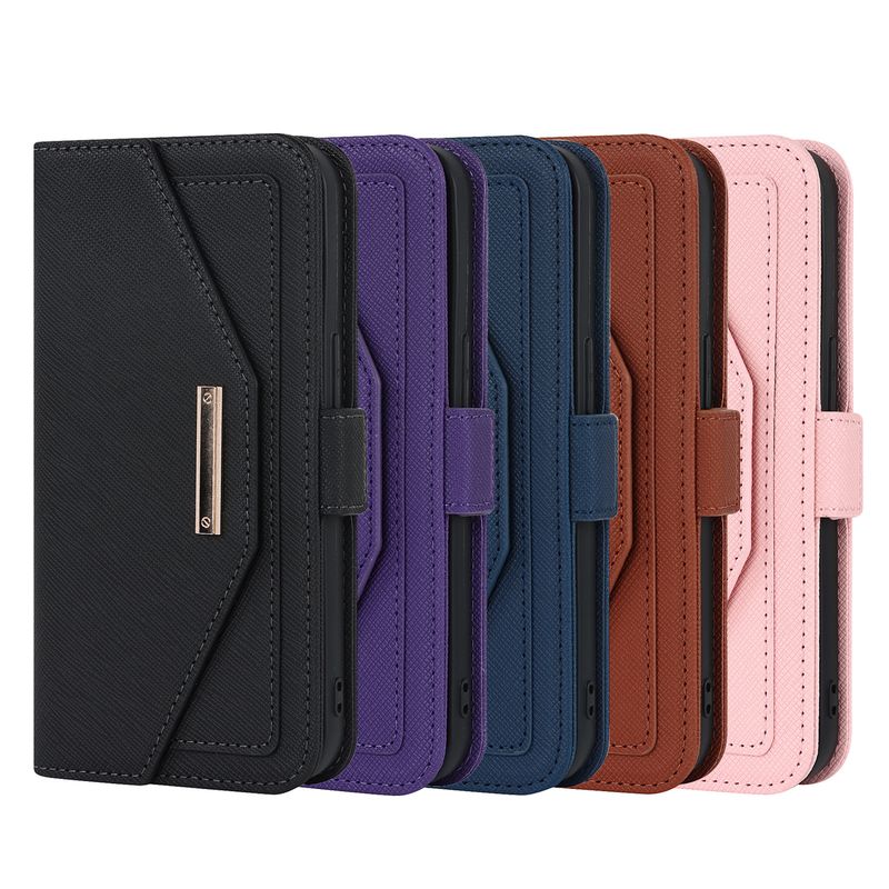 Unbeatable Quality Suitable For Iphone Phone Protective Case, IPhone 13 Pro Max Cross Pattern Wallet Leather Case_voghion.com