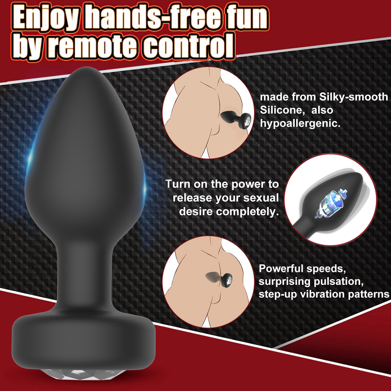 Vibromasseur anal avec télécommande Bluetooth et application pour homme, masseur de prostate, masturbateur féminin pour sexe adulte._voghion.com