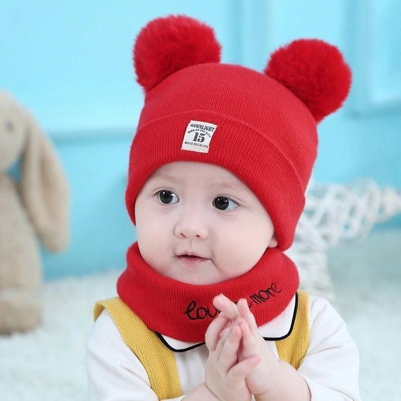 Autunno/Inverno 0-3-6-24 Mesi Bambini Bambini Maschi e Femmine Neonati Cappelli Lavorati a Maglia Coreano_voghion.com