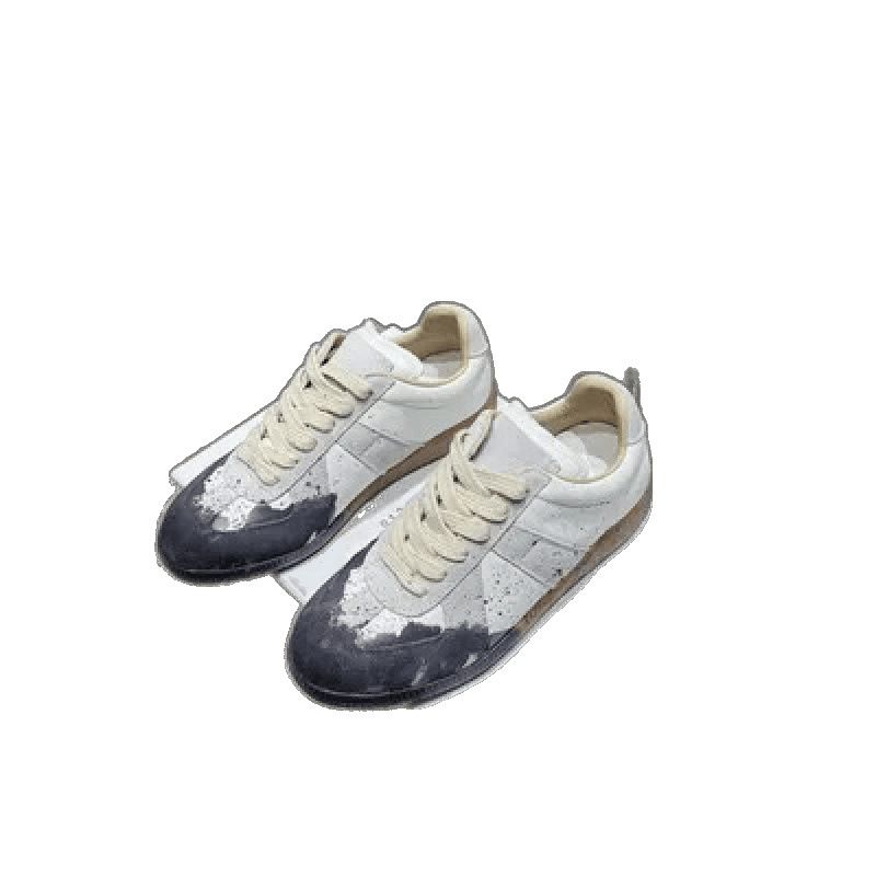 2024 Spring New Fengde Training Women's Round Headed Straightened Matte Low Top Maillard Casual Board Shoes_voghion.com