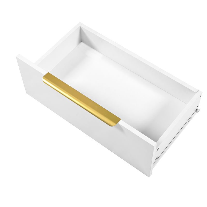 Meuble haut blanc moderne avec éclairage LED 16 couleurs et Bluetooth, 60 x 35 x 180 cm, vitrine avec tiroir et façade en verre, placard de rangement pour salon, chambre ou bureau, MDF et verre de sécurité._voghion.com