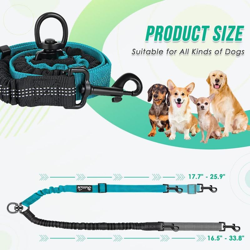 Hot Selling Medium And Large Car Safety Harness Multifunctional Double Dog One Tow Two Pet Leash_voghion.com
