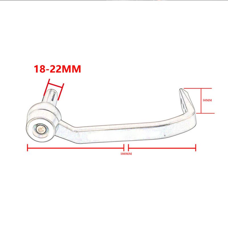 Système Proguard pour guidon de moto 18-22 mm, leviers de frein et d'embrayage, protection des mains pour Ducati, Yamaha, Honda, universel, 2024_voghion.com