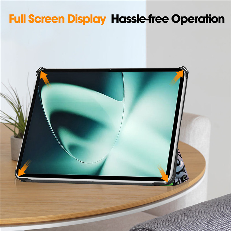 For OPPO Pad 2 Case Painted Smart Leather Hard Cover for Coque Oneplus Pad Tablet Case For Funda OPPO Pad2 11.61 Inch #S_voghion.com