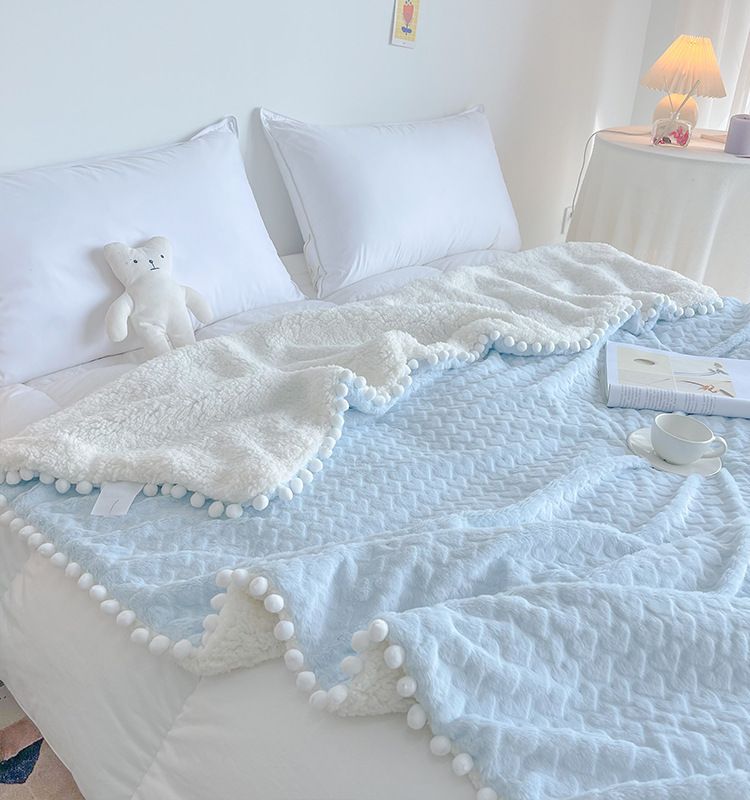 Flauschige Lammwolle Casual Damen Herzförmige Decke 2025 Neuankömmling_voghion.com